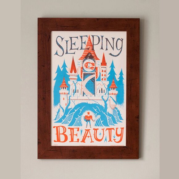 Fairy Tales 4 Set Screen Print 12" x 18" Posters (Frames Not Included) MINT - Picture 3 of 5